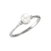 BAGUE ARG.P.EAU DOUCE 7MM 2=0 02 DIAMANT