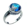 BAGUE DAME AVEC PAPILLON EN ARGENT RHODIÉ SERTIE DE CUBIQUES ZIRCONIAS