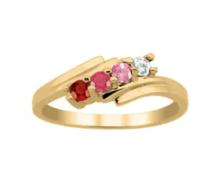 BAGUE DAME FAM. 10K 2-7 PIERRES
