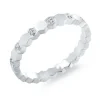 BAGUE EN ACIER MULTI HEXAGONES SERTIE DE CUBIQUES ZIRCONIAS