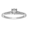 BAGUE EN OR 2 TONS OU TOUT BLANCSERTIE DE DIAMANTS