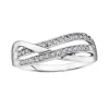 BAGUE EN OR BLANC SERTIE DE DIAMANTS