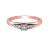 BAGUE EN OR JAUNE/BLANC, ROSE/BLANC OU BLANC SERTIE DE DIAMANTS