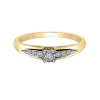 BAGUE EN OR JAUNE/BLANC, ROSE/BLANC OU BLANC SERTIE DE DIAMANTS