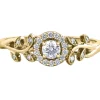 BAGUE EN OR 10K BLANC, ROSE OU JAUNE SERTIE DpiUN DIAMANT CANADIEN ET DE DIAMANTS