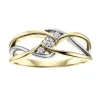 BAGUE EN OR 10K SERTIE DE DIAMANTS