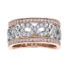 BAGUE EN OR SERTI DpiUN CARAT DE DIAMANTS NATURELS