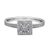 BAGUE EN OR SERTIE DpiUN DIAMANT CANADIEN ET DE DIAMANTS