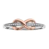 BAGUE INFINI EN OR 10K SERTIE DE DIAMANTS