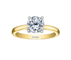 BAGUE 18K 0,40 DIAMANT+12=0,03 DIAMANTS