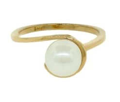 BAGUE 14K PERLE CULTURE 7.5MM AAA