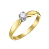 BAGUE SOLITAIRE EN 10K SERTIE DpiUN DIAMANT