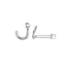 BOUCLE NEZ 14K TIGE COURBÉE 0,015 DIAM