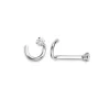 BOUCLE NEZ 14K TIGE COURBÉE 0,03 DIAM