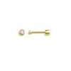 BOUCLE NEZ 14K TIGE DROITE 0,015 DIAMANT