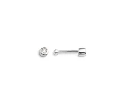 BOUCLE NEZ 14K TIGE DROITE 0,015 DIAMANT