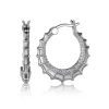 BOUCLES ANNEAUX ARGENT SEAHORSE CZ