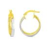 BOUCLES ANNEAUX EN OR 10K 2 TONS