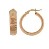 BOUCLES ANNEAUX 10K ROSE 20MM