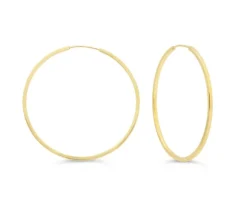 BOUCLES ANNEAUX UNIES EN OR 10K