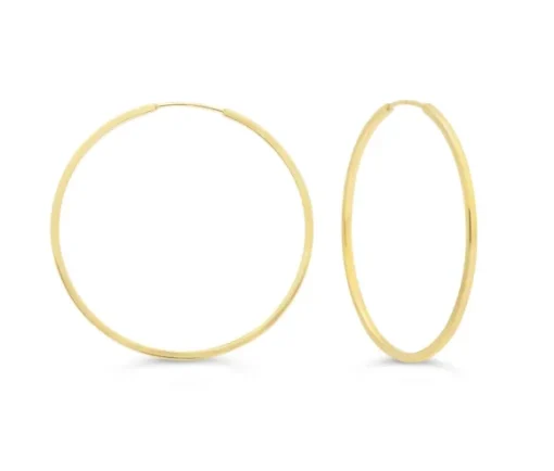 BOUCLES ANNEAUX UNIES EN OR 10K