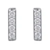 BOUCLES BARS EN OR SERTIES DE DIAMANTS
