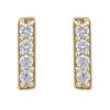 BOUCLES BARS EN OR SERTIES DE DIAMANTS