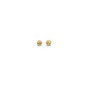 BOUCLES BOULES FIXES EN OR 14K JAUNE OU BLANC