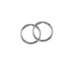 BOUCLES DORMEUSES 10K BLANC