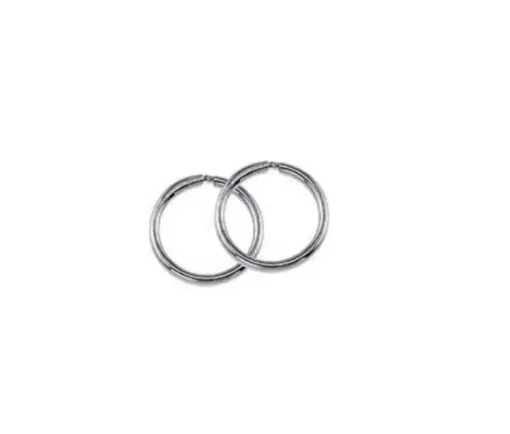 BOUCLES DORMEUSES 10K BLANC