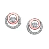 BOUCLES EN OR 2 TONS SERTIES DE DIAMANTS CANADIENS ET DE DIAMANTS