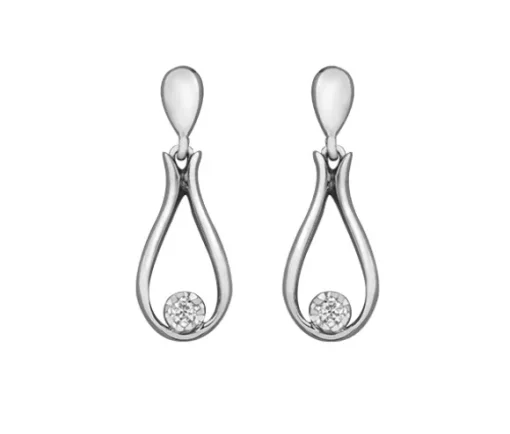 BOUCLES EN OR 10K SERTIES DE DIAMANTS CANADIENS