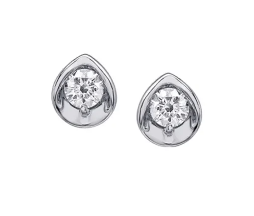 BOUCLES EN OR 10K SERTIES DE DIAMANTS CANADIENS