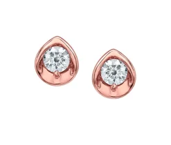 BOUCLES EN OR 10K SERTIES DE DIAMANTS CANADIENS