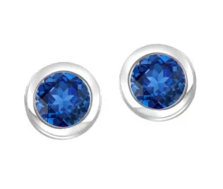 BOUCLES EN OR 10K SERTIES DpiÉMERAUDES, SAPHIRS OU RUBIS