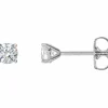 BOUCLES EN OR 14K SERTIES DE DIAMANTS DE LABORATOIRE
