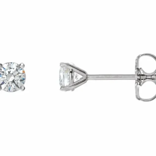 BOUCLES EN OR 14K SERTIES DE DIAMANTS DE LABORATOIRE