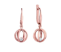 BOUCLES EN OR SERTIES DE DIAMANTS CANADIENS