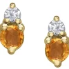 BOUCLES EN OR SERTIES DE DIAMANTS ET DE PIERRES DE NAISSANCES VARIÉES