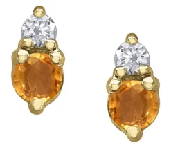 BOUCLES EN OR SERTIES DE DIAMANTS ET DE PIERRES DE NAISSANCES VARIÉES