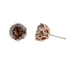 BOUCLES EN OR SERTIES DE PIERRES FINES VARIÉES