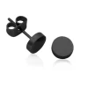 BOUCLES FIXES ACIER/PVD NOIR 5MM
