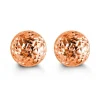BOUCLES FIXES EN OR 10K ROSE TAILLE DIAMANT