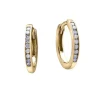 BOUCLES HUGGIES 10K 18=0,10 DIAMANTS