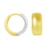 BOUCLES HUGGIES 10K 2T 7.8MM 15.5MM