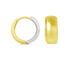 BOUCLES HUGGIES 10K 2T 7.8MM 15.5MM