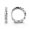 BOUCLES HUGGIES POUR BÉBÉ EN OR BLANC TAILLÉES DIAMANT