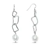 BOUCLES PEND. ARG. P.EAU D. 10-11MM