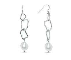 BOUCLES PEND. ARG. P.EAU D. 10-11MM