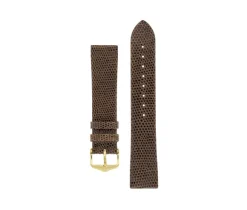 BRAC. M. HIRSCH CUIR LEZARD BRUN 14MM M